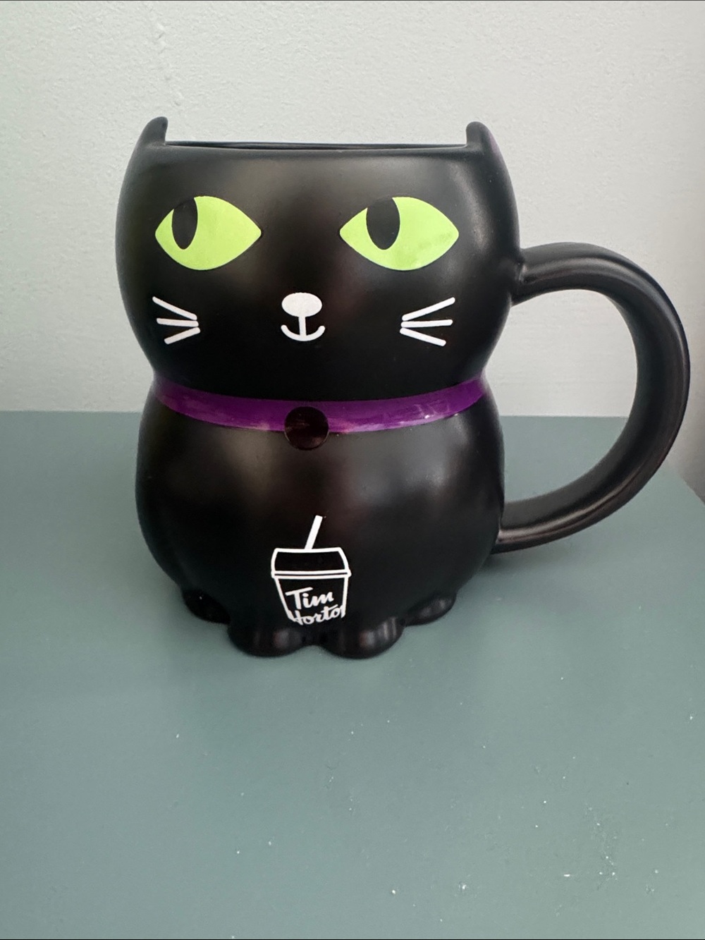 Tim Horton’s Halloween Black Cat Promo Mug NWOT